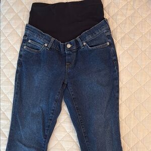 GAP Blue Maternity Jeans with Elastic Waistband
